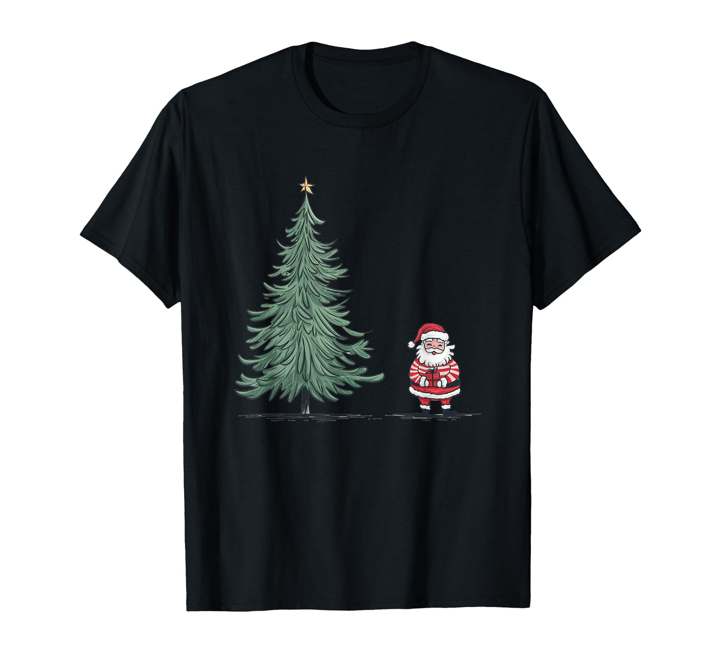 Oops I Forgot Santa Claus Christmas Tree T-Shirt
