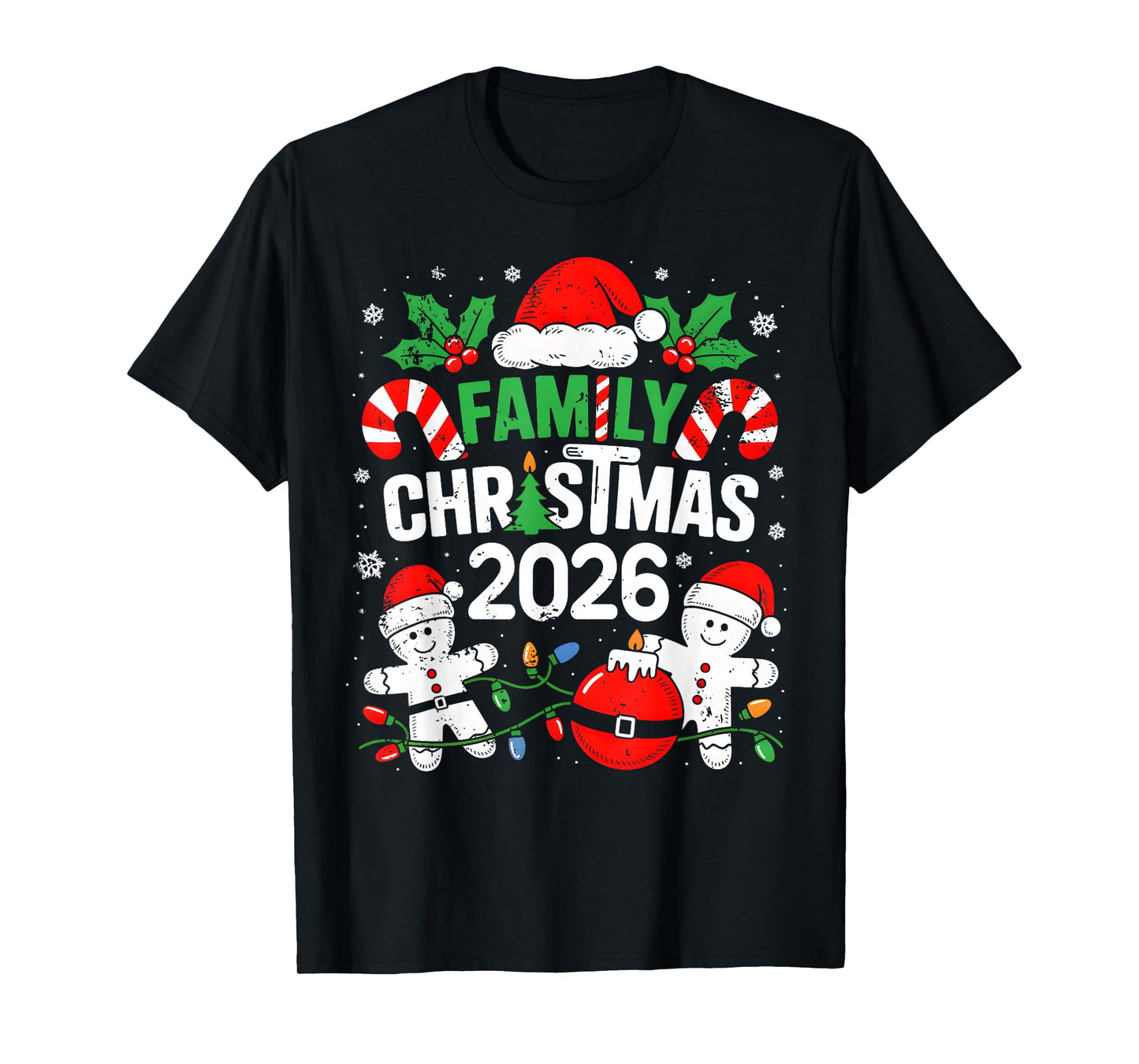 Christmas 2026 Family Matching Costume Team Santa Elf Squad T-Shirt