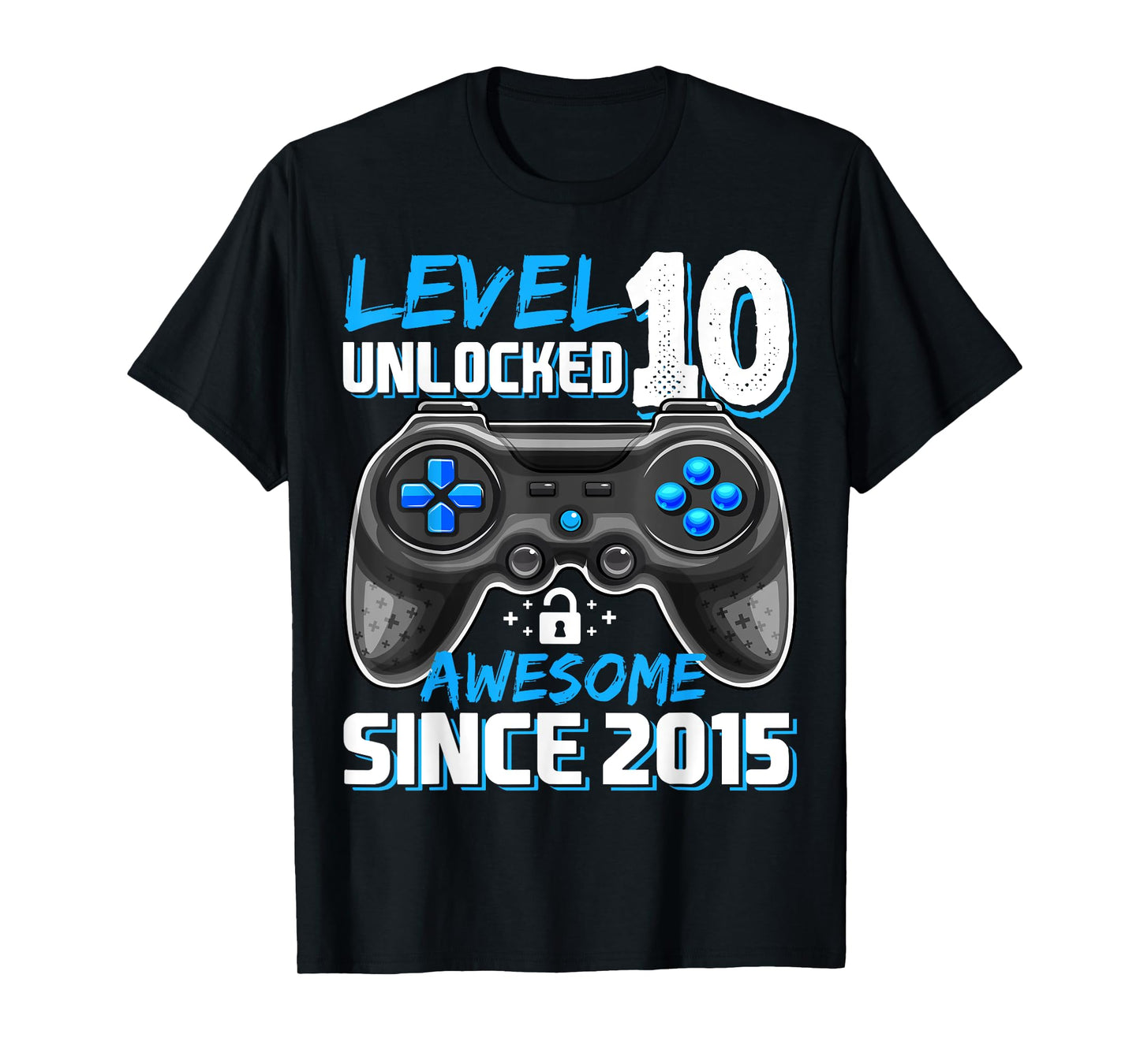 10th Birthday Boy Level 10 Gamer 10 Year Video Game Party T-Shirt