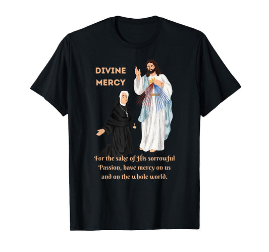 Divine Mercy Jesus and Saint Faustina T-Shirt