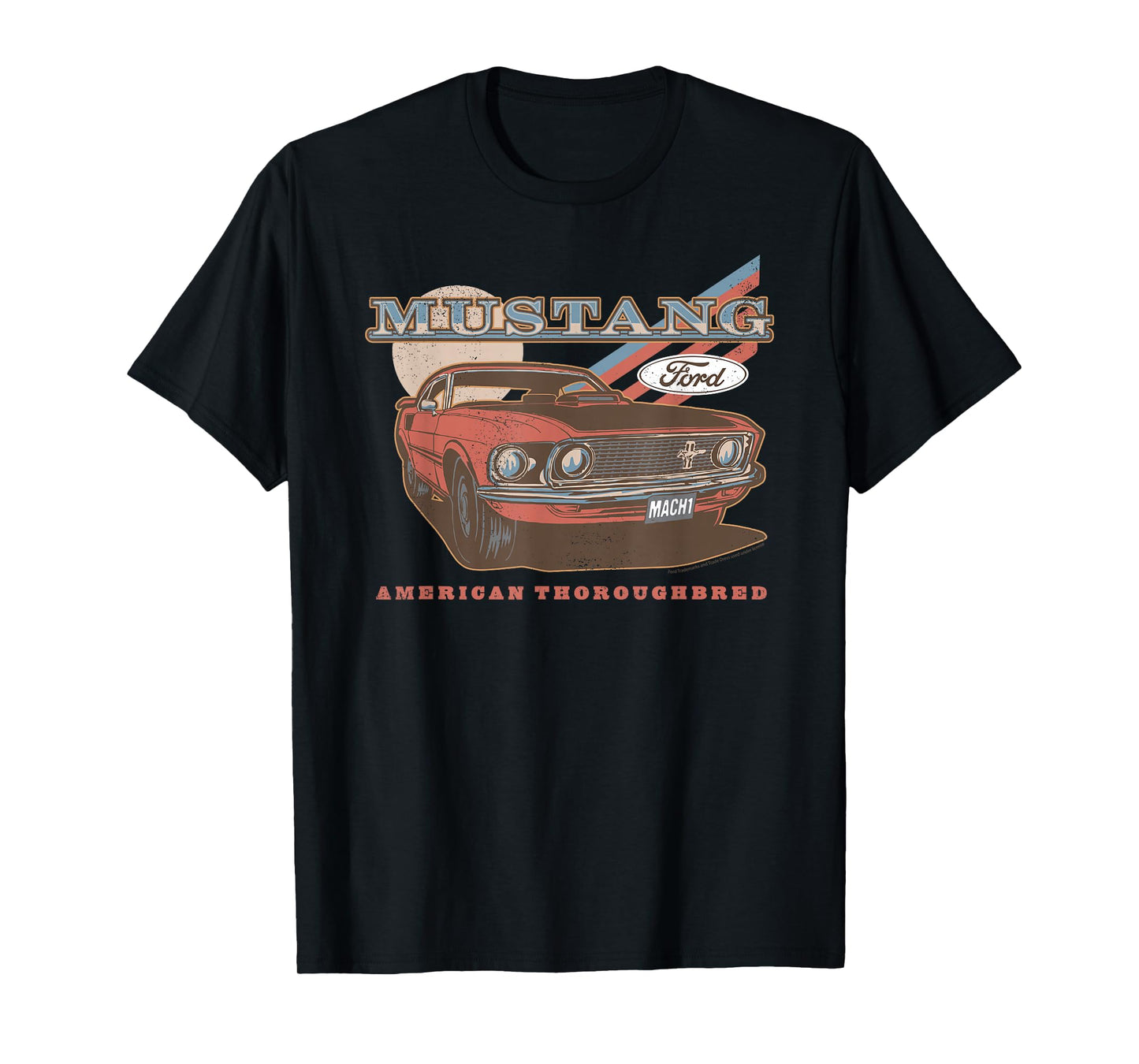 Ford - Red Mustang American Thoroughbred T-Shirt
