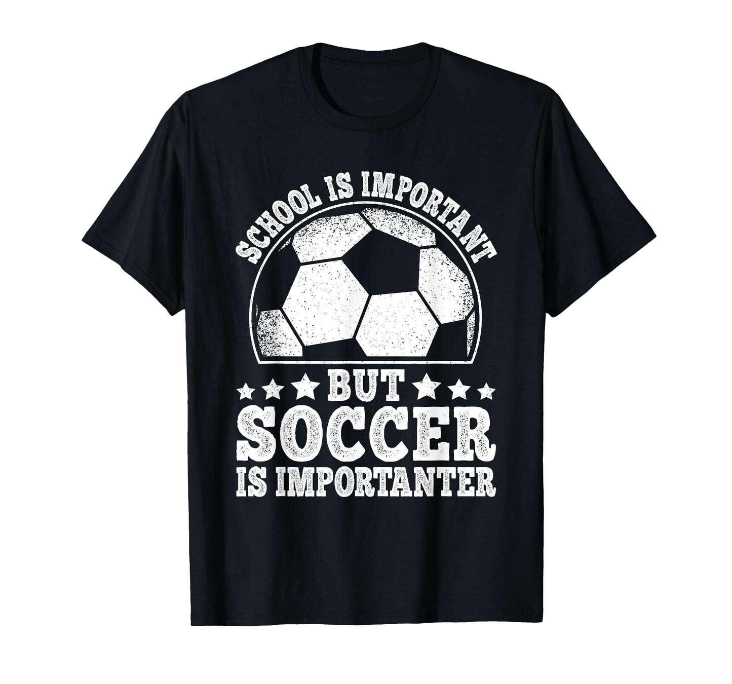 School Is Important But Soccer Is Importanter Soccer Boys T-Shirt