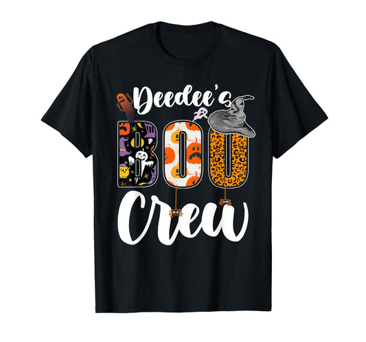 Deedee's Boo Crew Halloween Grandma Grandkids Matching T-Shirt