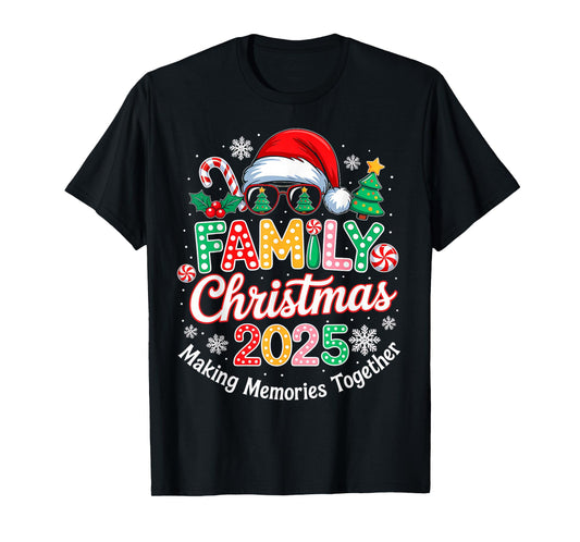 Family Christmas 2025 Christmas Squad Xmas Matching Pajamas T-Shirt