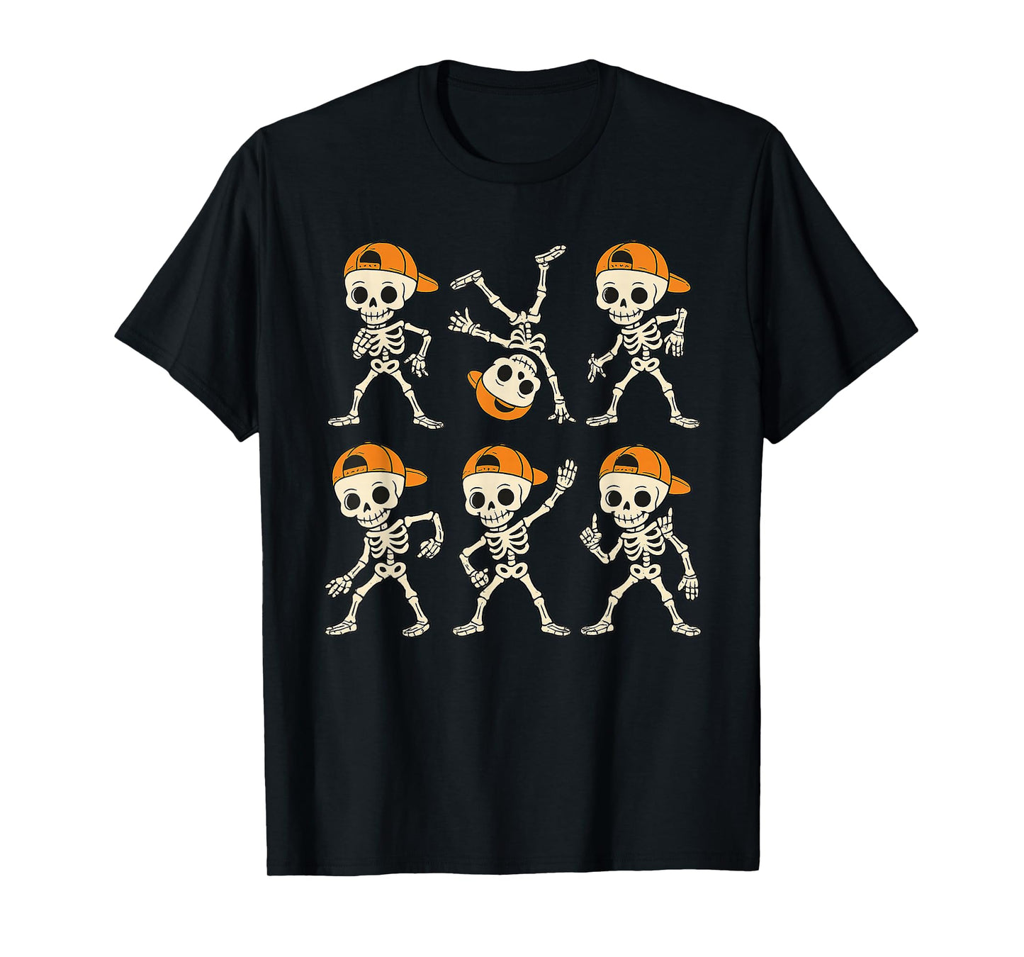 Dancing Skeleton Dance Funny Halloween for Kids Boys Girls T-Shirt