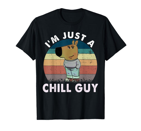 Vintage I'm Just A Chill Guy Funny Meme T-Shirt