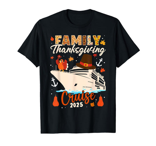 Matching Autumn Cruise Squad Family Thanksgiving Cruise 2025 T-Shirt