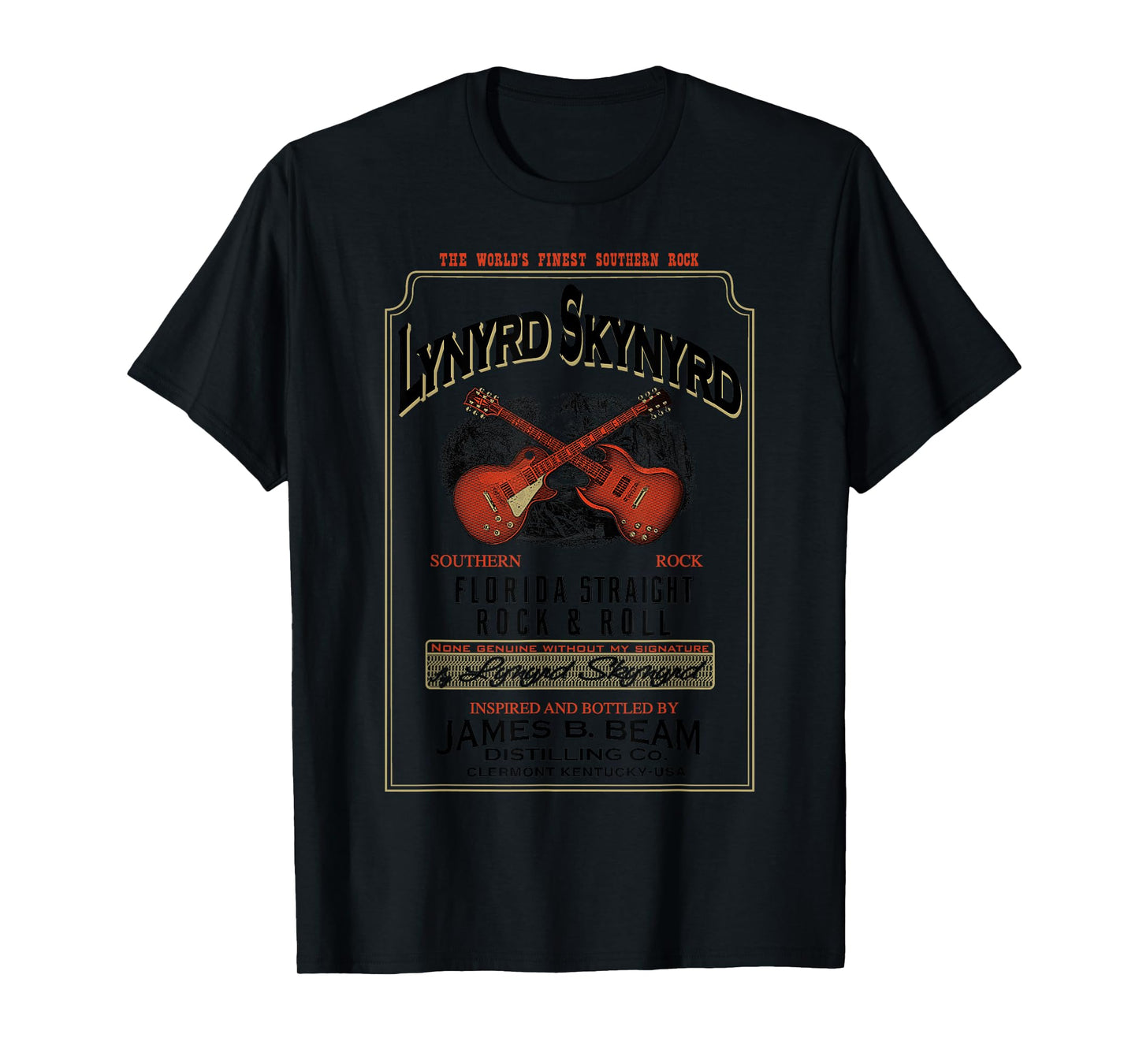 Lynyrd Skynyrd Whiskey Southern Florida Rock & Roll Vintage T-Shirt