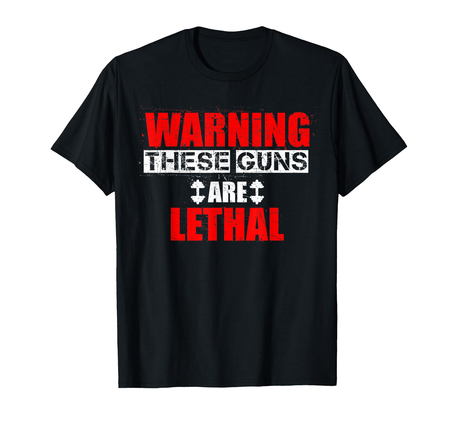 Lethal Guns | Funny Fitness Gym Workout Bodybuilding T-Shirt