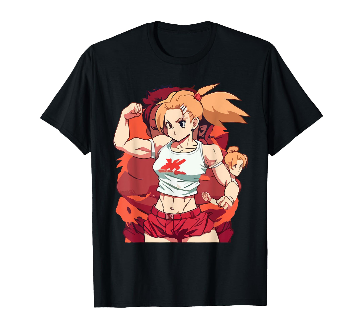 Anime Girl Fighter | Anime Gym Cute T-Shirt