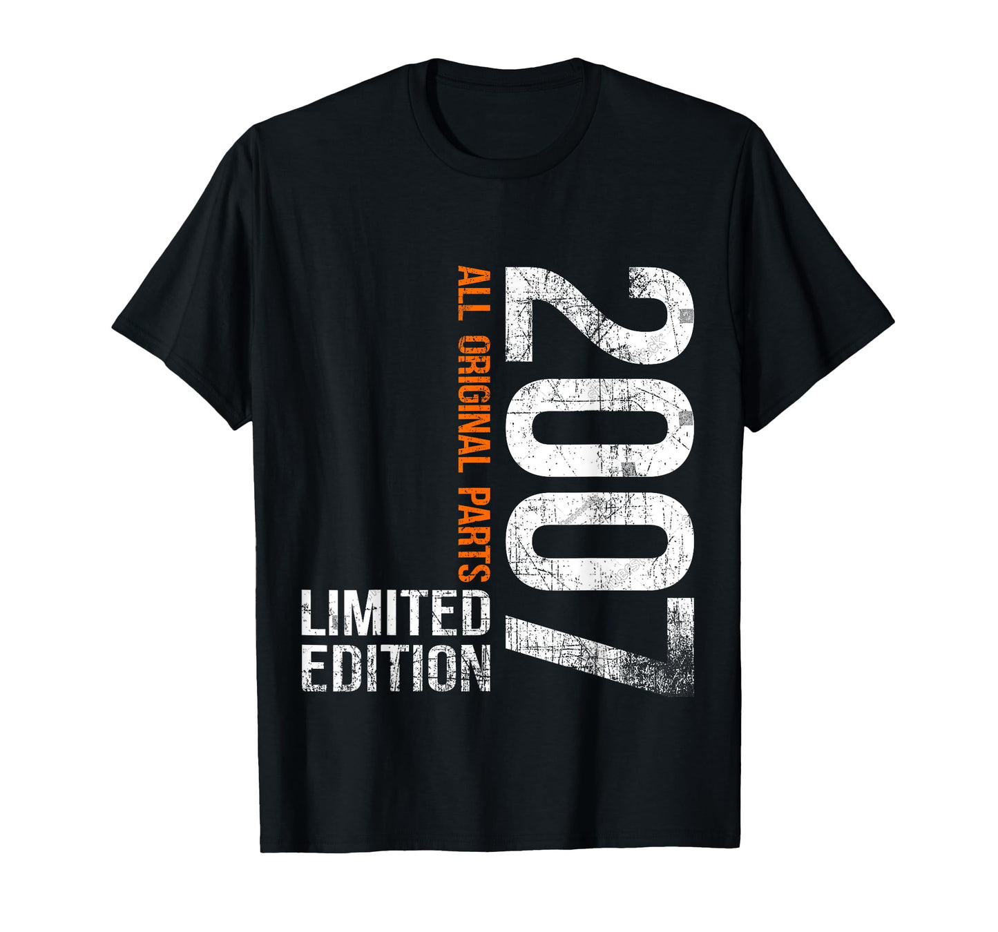 Vintage 2007 18th Birthday Gifts Boy Girl 18 Years Old T-Shirt