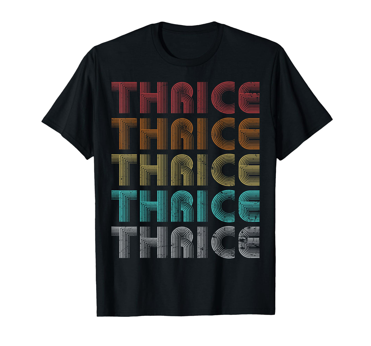 Thrice Family Name I Love Thrice Personalized Vintage T-Shirt