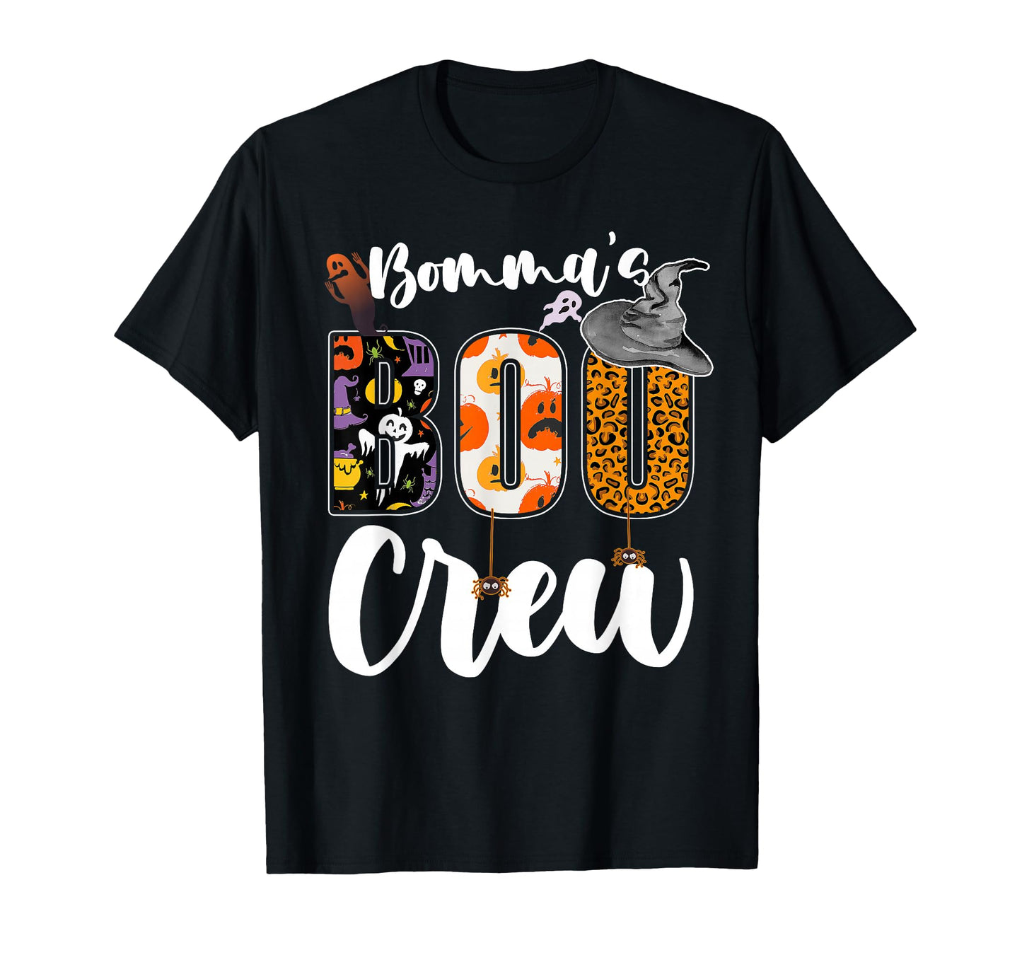 Bomma's Boo Crew Halloween Grandma Grandkids Matching T-Shirt