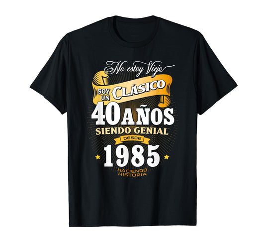 40th Birthday gift for Men in Spanish Regalo cumpleanos 40 T-Shirt
