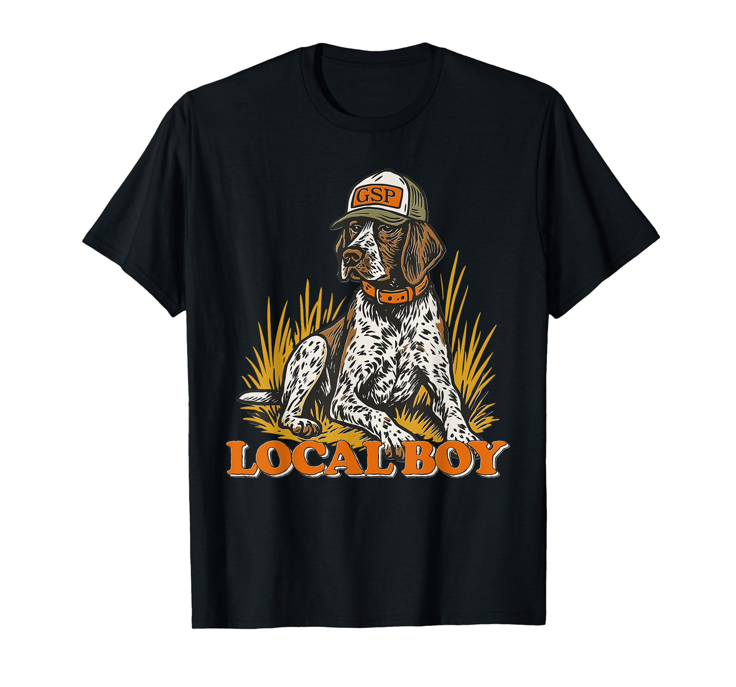 Local Boy GSP German Shorthaired Pointer Hunting Dog Vintage T-Shirt