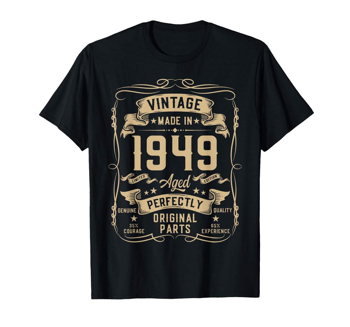 Vintage 1949 76yr 76th Birthday Gifts for Men 76 Years Old T-Shirt