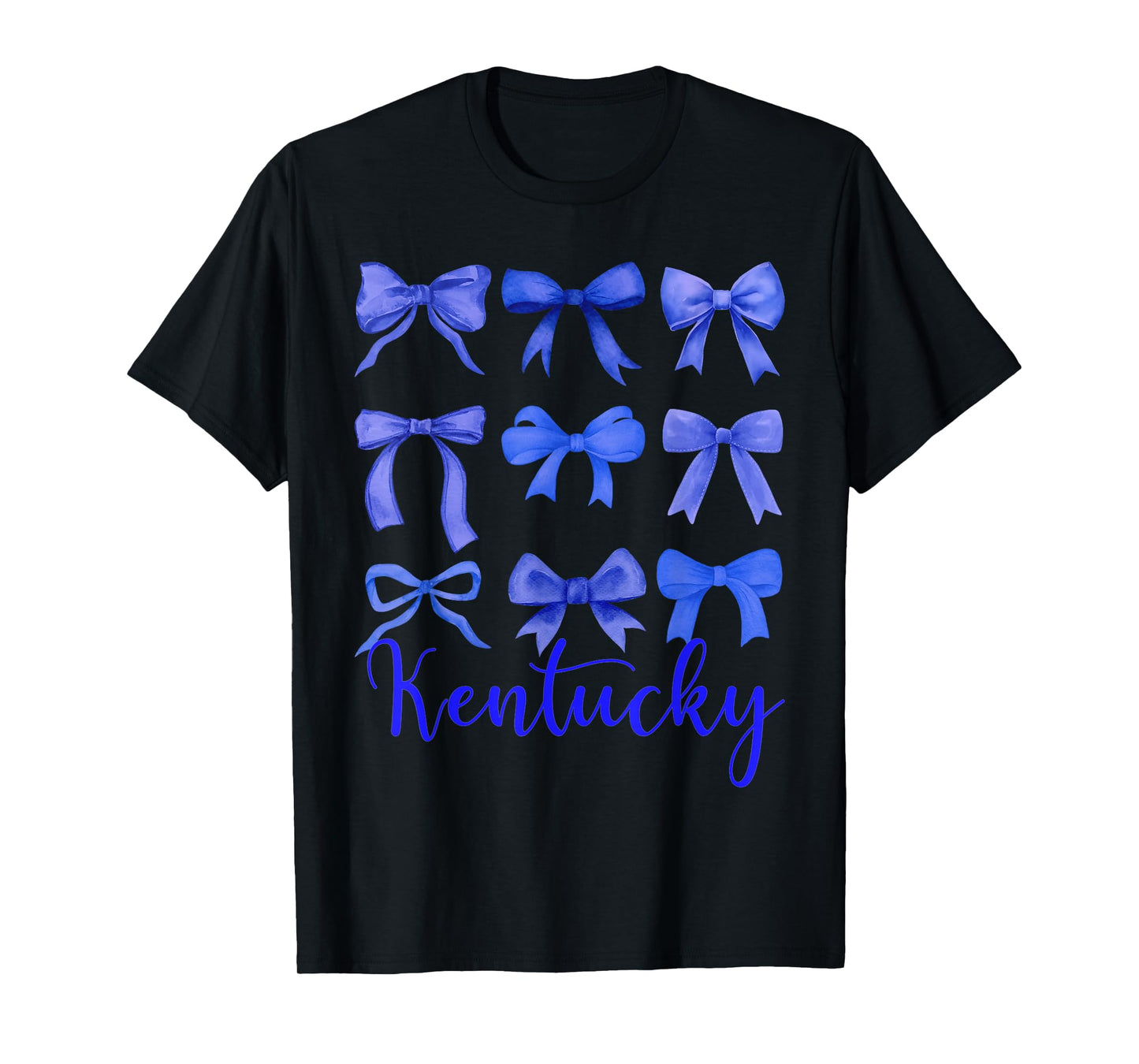 Blue Bow - Kentucky Women Toddler Girls Kids Sister Niece T-Shirt