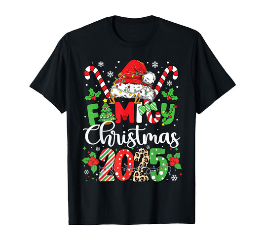 Family Christmas 2025 Matching Outfit Xmas Squad Santa T-Shirt