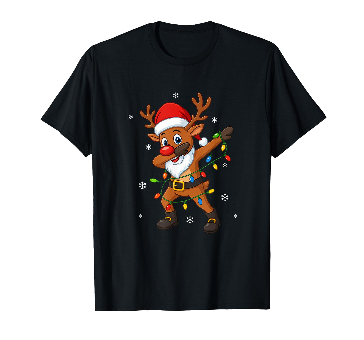 Reindeer Funny Christmas Shirts Women 2025 Boys Girls T-Shirt