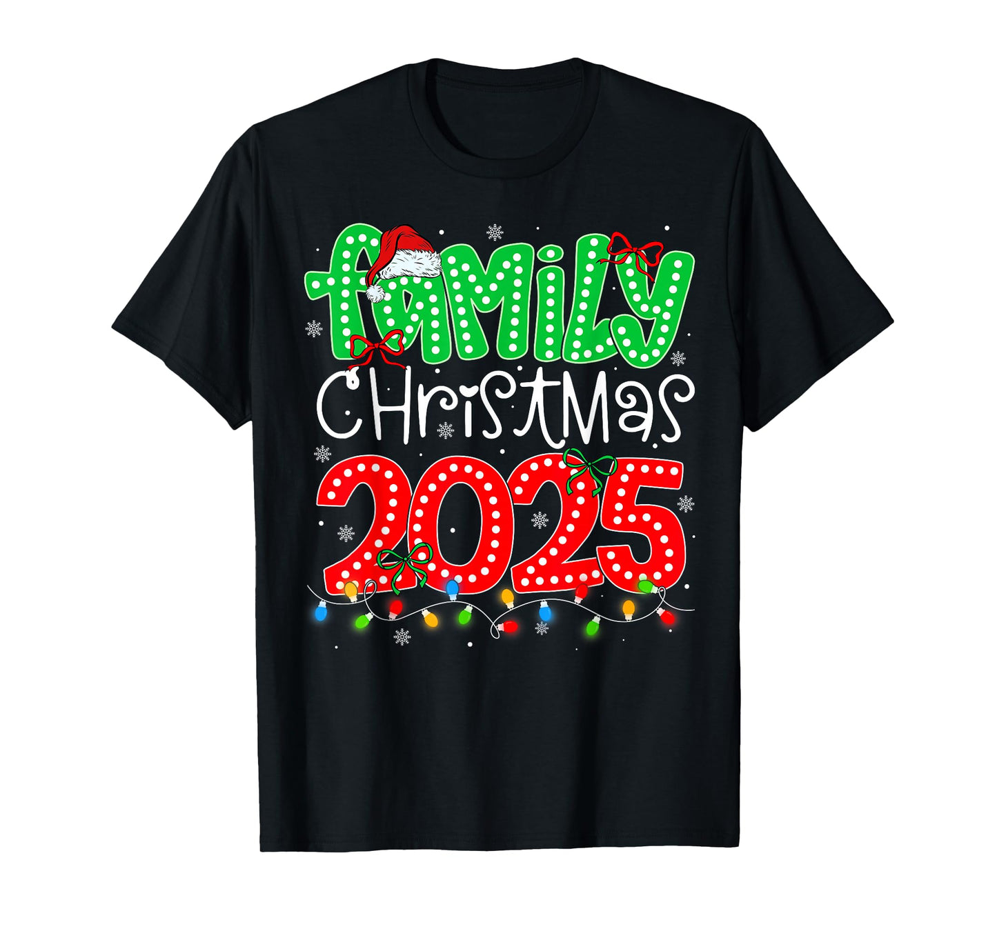 Matching Family Merry Christmas 2025 Xmas Men Women Kids T-Shirt