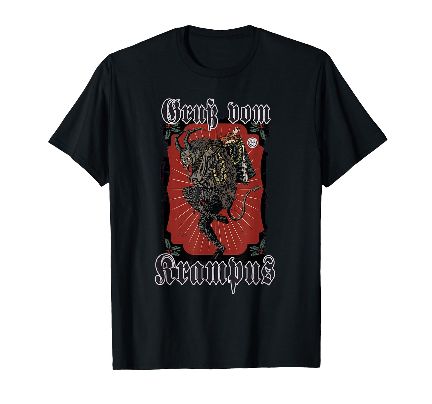 Greeting from Krampus Christmas Legend Figure T-Shirt