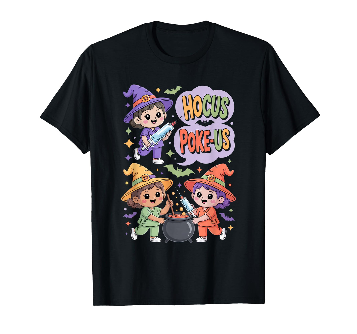 Hocus Poke-Us Nurse Witch Halloween Costume Humor T-Shirt