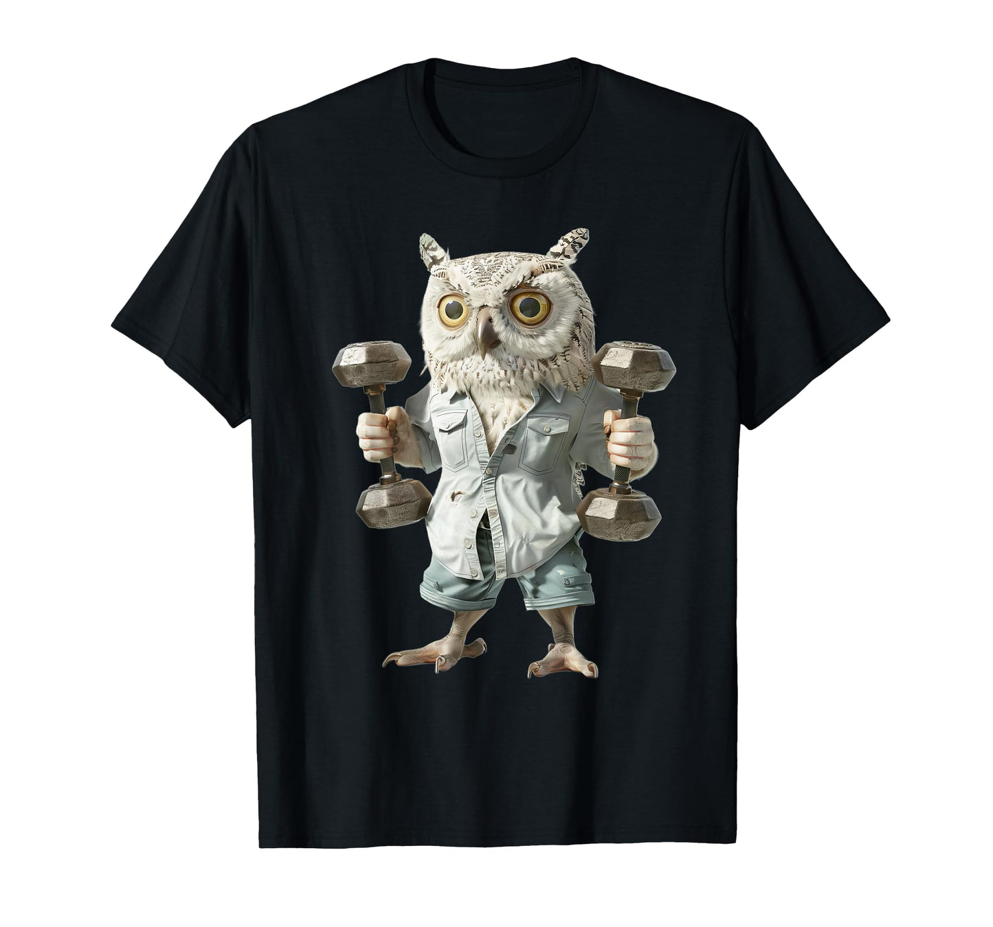 Owl Dumbbells T-Shirt