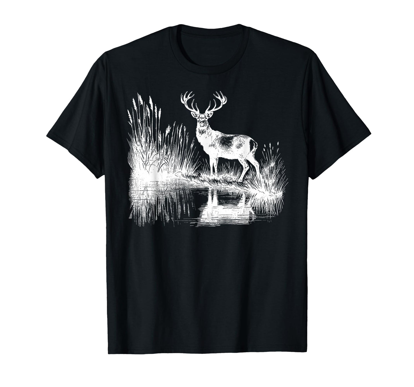 Retro Deer Forest Vintage 90s Hunting Dear Hunting Hunter T-Shirt