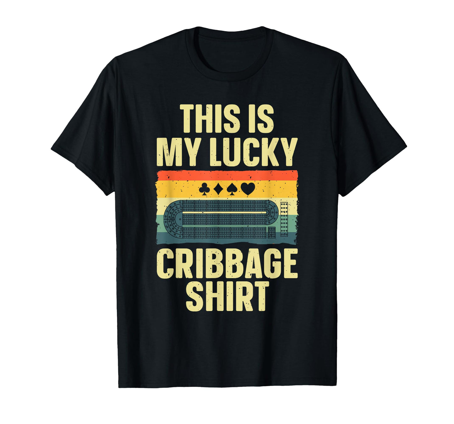 Cribbage Gift Cribbage Board Accessories & Stuff Unisex Adult T-Shirt Black Small Classic Fit Short Sleeve Humorous Casual Cribbage Art For Men Women Children Birthday Celebrants
