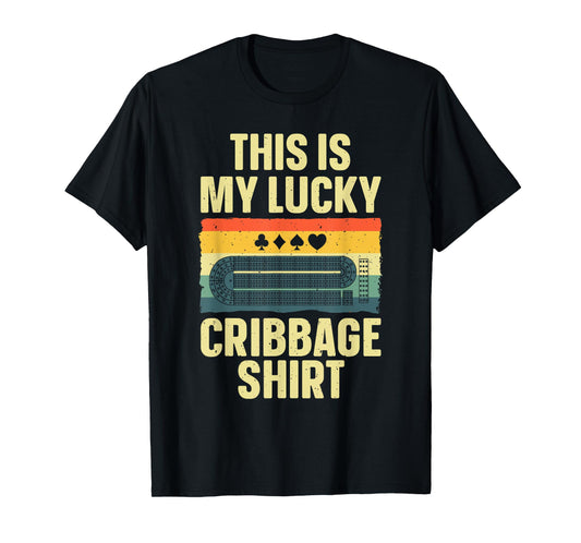 Cribbage Gift Cribbage Board Accessories & Stuff Unisex Adult T-Shirt Black Small Classic Fit Short Sleeve Humorous Casual Cribbage Art For Men Women Children Birthday Celebrants