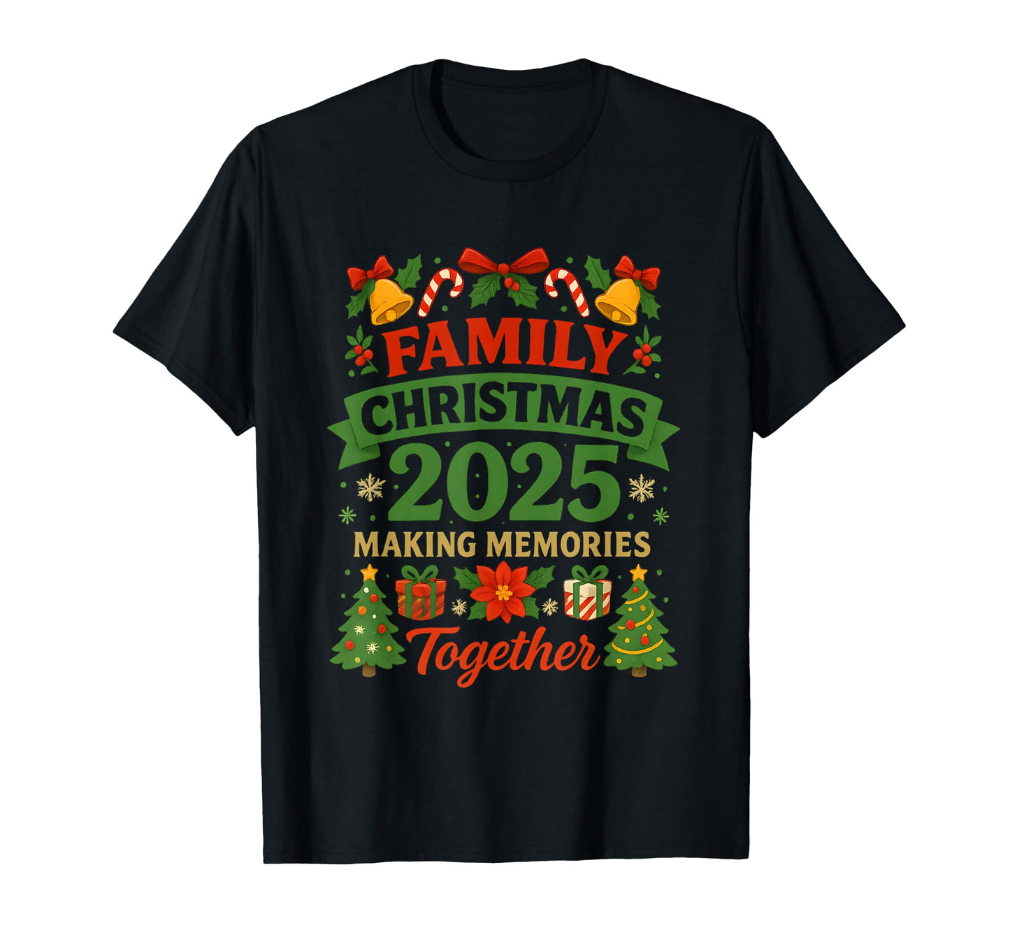 Family Christmas 2025 Matching Outfit Xmas Squad Santa Group T-Shirt