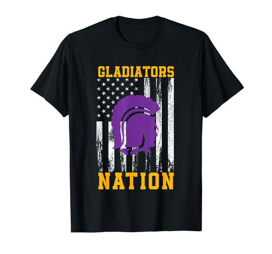 Fowlerville Gladiators Logo Nation HS T-Shirt