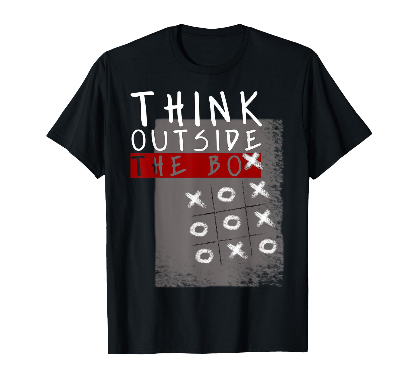 Think Outside The Box Funny Tic Tac Toe Geeks Gift T-Shirt