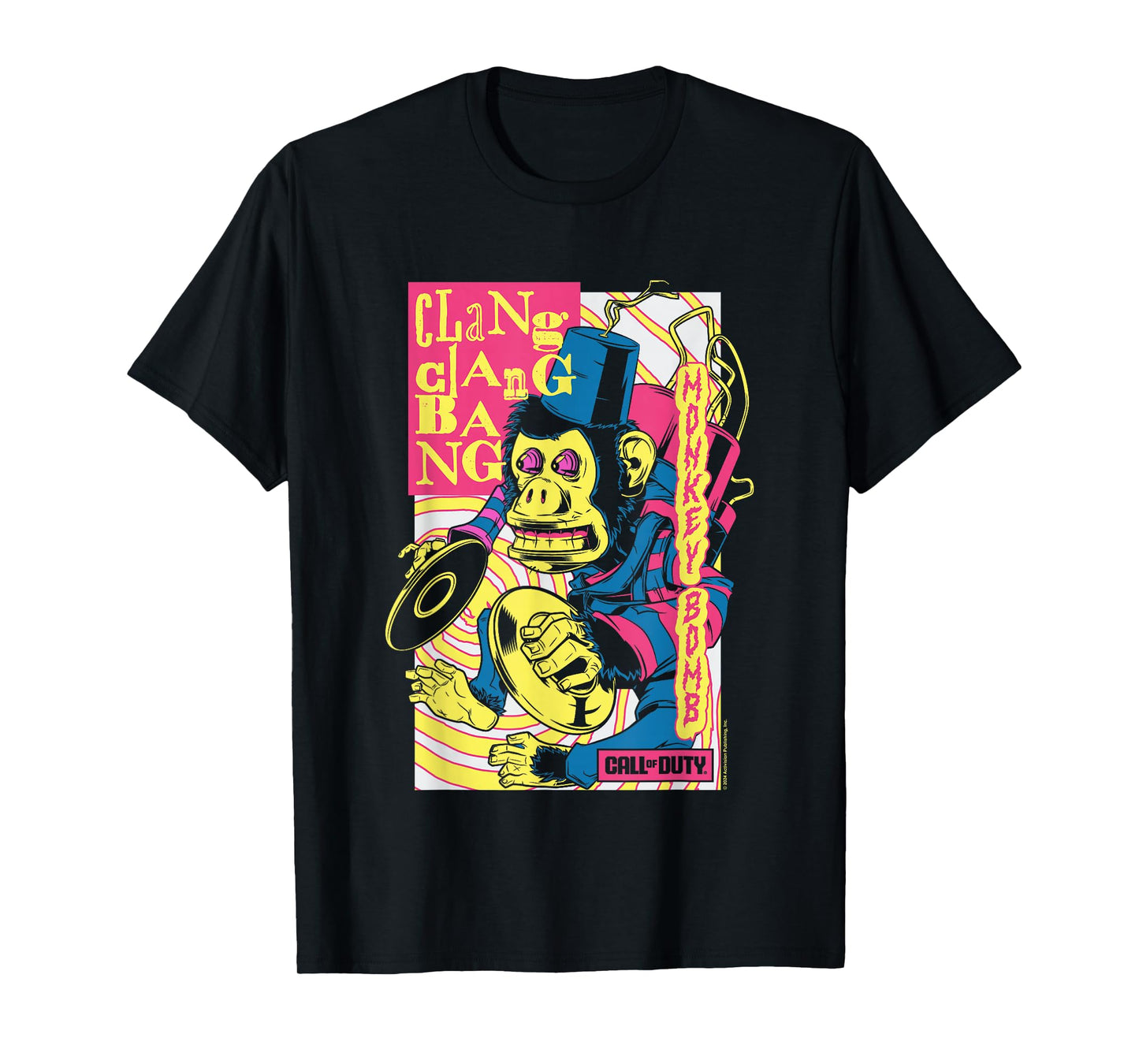 Call Of Duty Monkey Bomb Clang Clang Bang Vintage T-Shirt