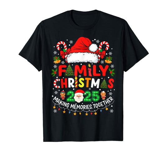 Family Christmas 2025 Matching Outfit Xmas Squad Santa T-Shirt