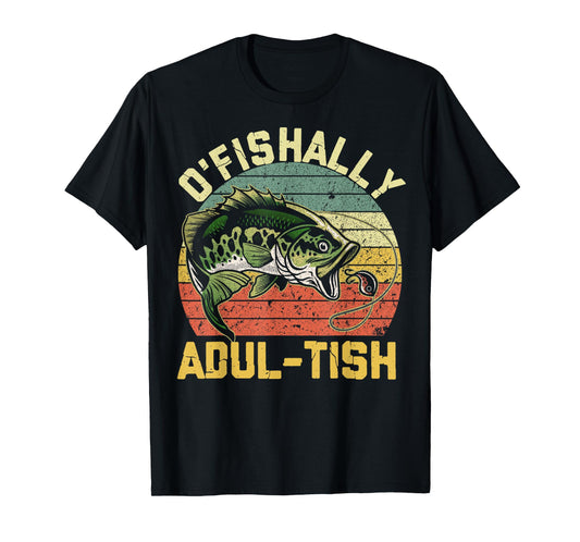 O'Fishally Adultish 18 Year Old Fishing Birthday Theme Party T-Shirt