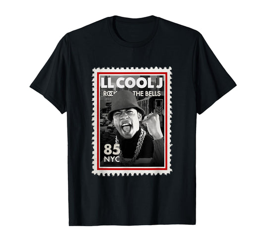 LL Cool J Rock The Bells NY 85 Stamp | 90's Vintage Legends T-Shirt