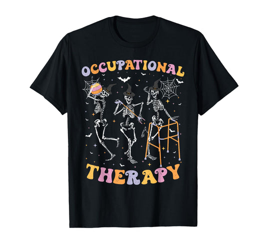 Skeleton Occupational Therapy Halloween OT Therapist T-Shirt