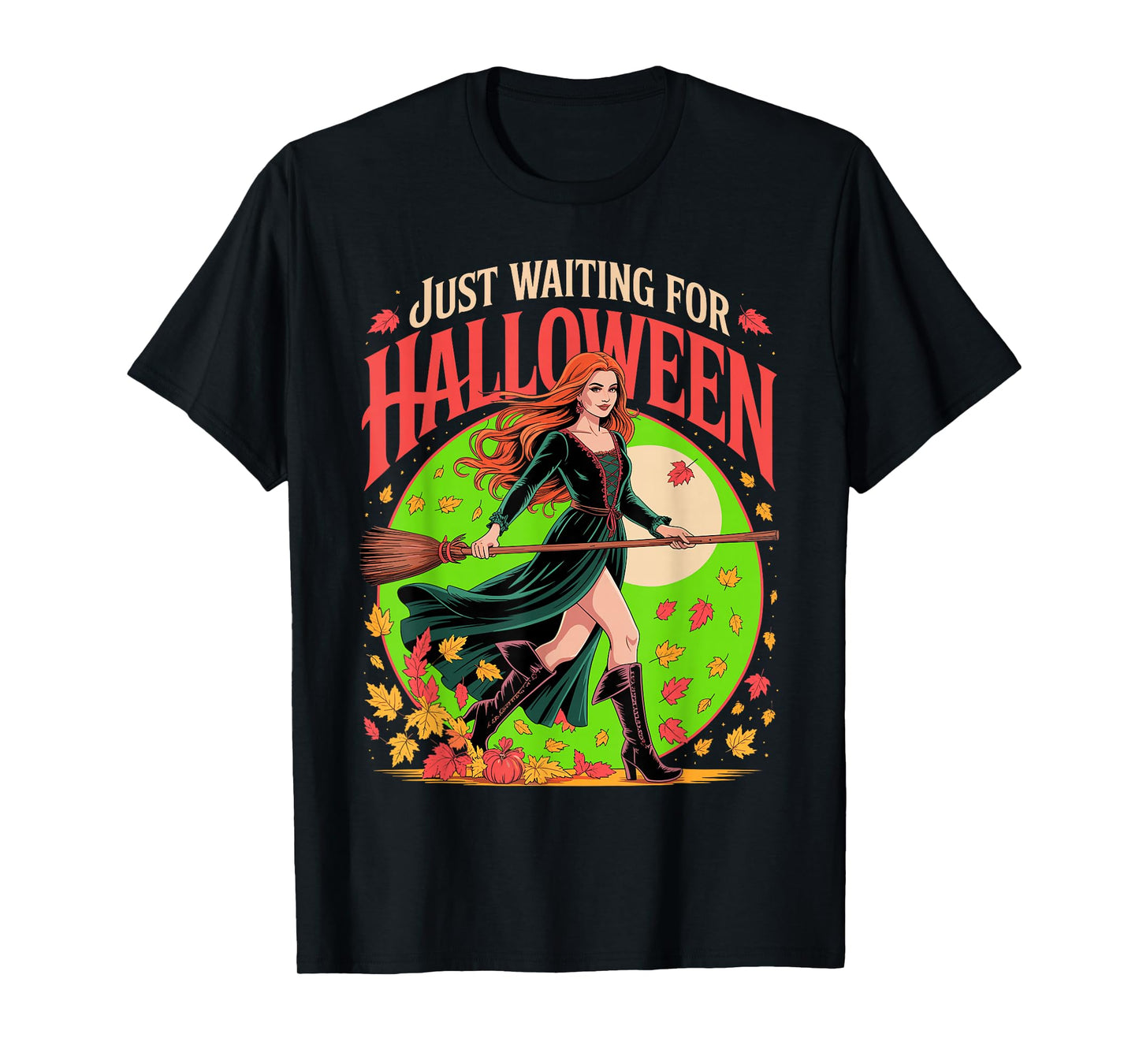 Just Waiting for Halloween Costume Summerween Witch Costume T-Shirt