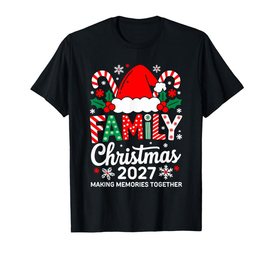 Family Christmas 2027 Matching Costume Together Xmas Squad T-Shirt