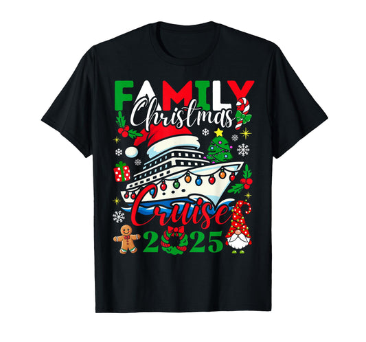 Family Christmas Cruise 2025 Matching Group Cruise Holiday T-Shirt