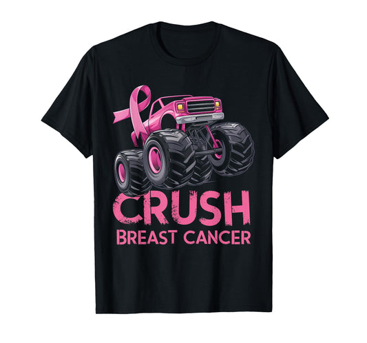 Crush Breast Cancer Awareness Truck pink for kids T-Shirt