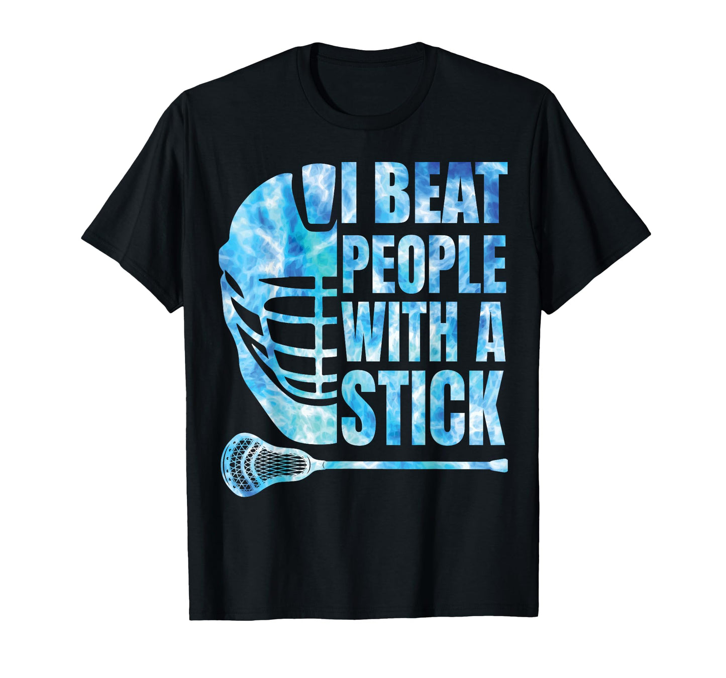 Lacrosse-Shirt Lax Men Player Beat People With A Stick Boys T-Shirt
