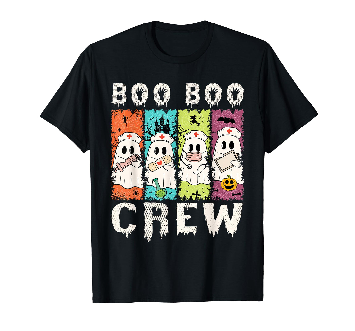 Amazing Spooky Creepy Halloween Boo Crew T-Shirt