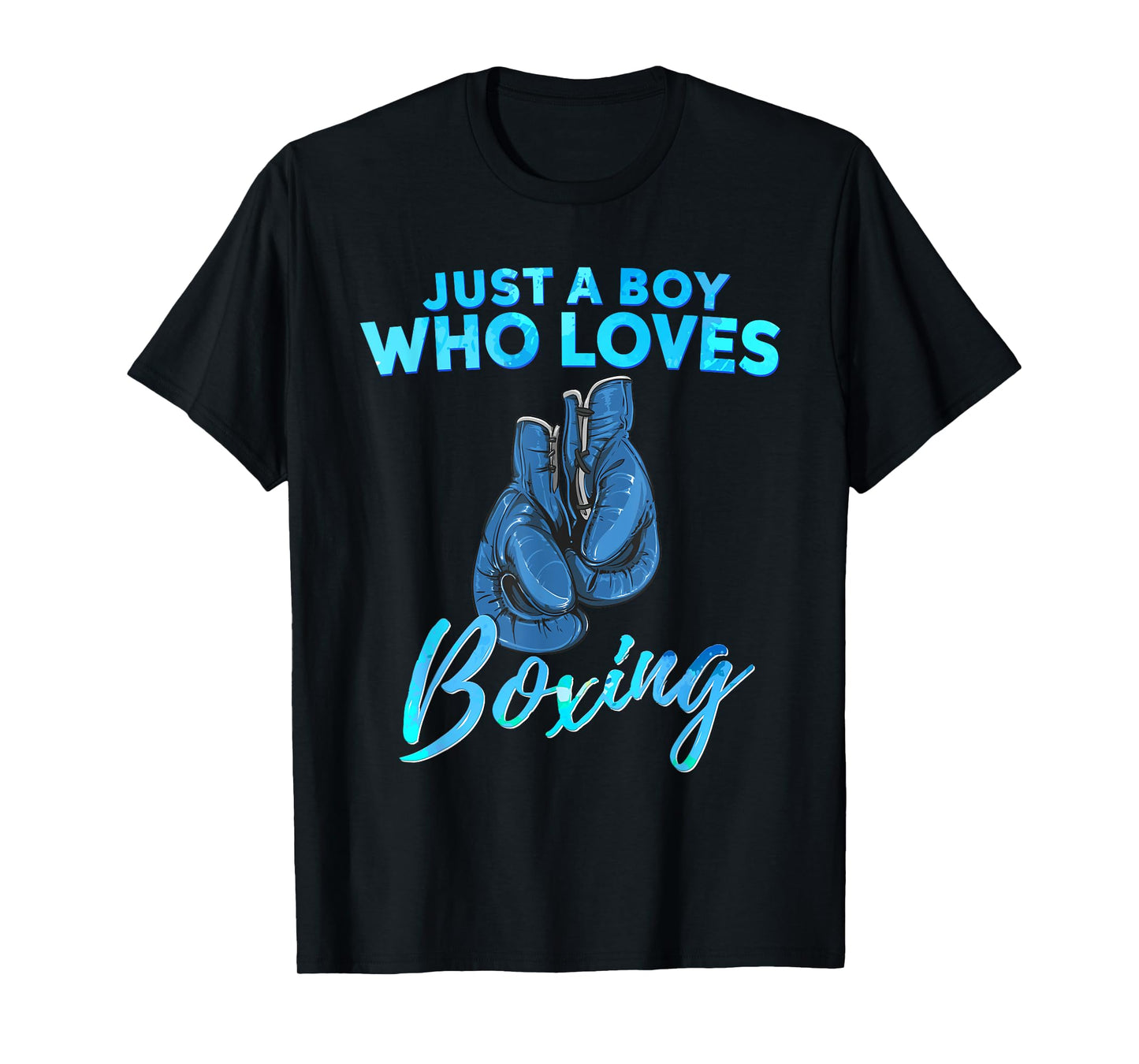 Just a Boy Who Loves Boxing Boxing Gift for Boys T-Shirt