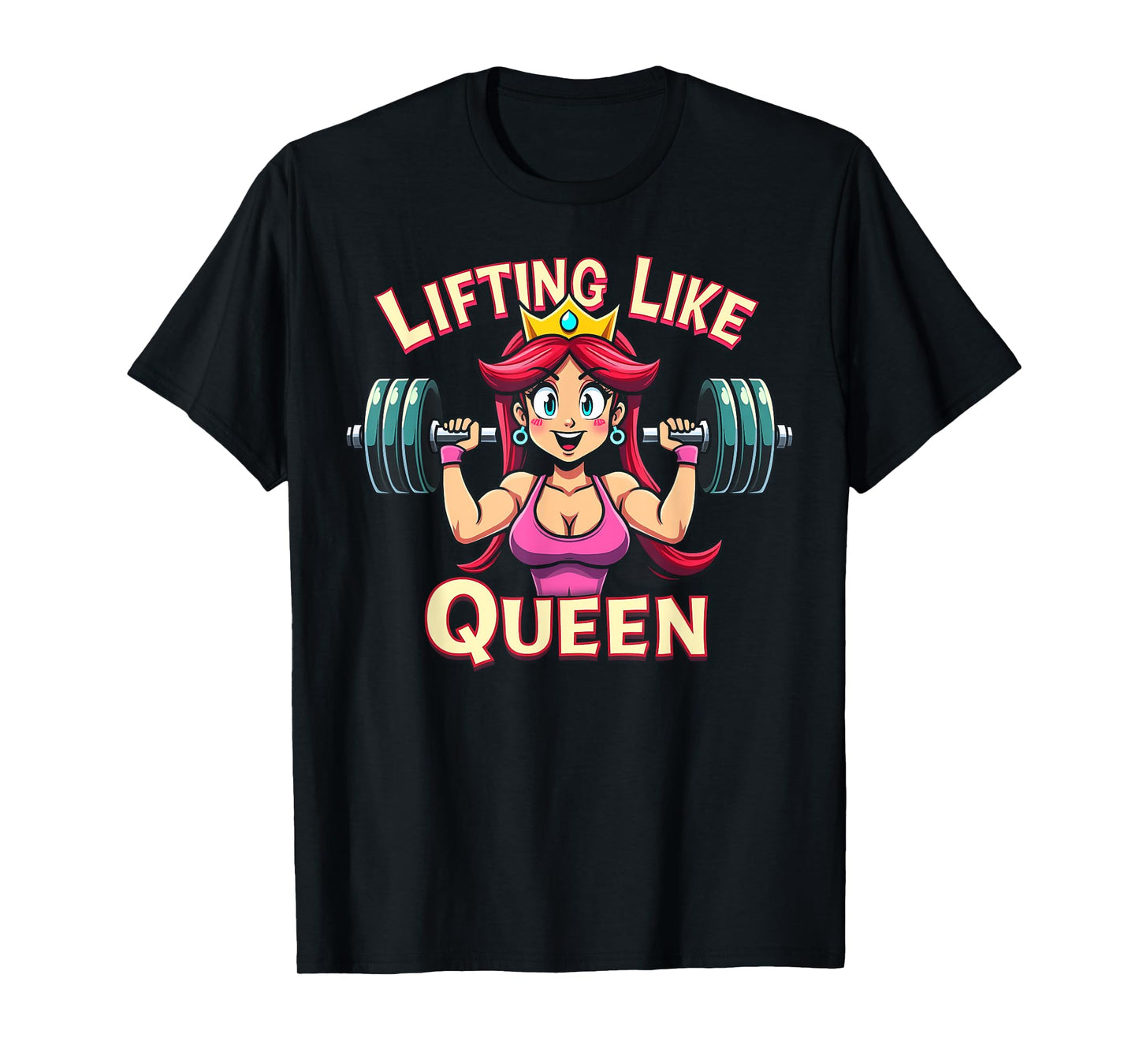 Lifting Queen Gym Apparel Cute Anime Weightlifting Girl T-Shirt