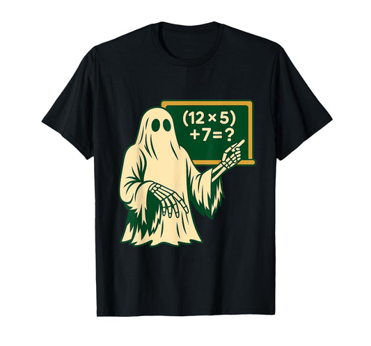 67 Teacher Halloween Ghost Six Seven Meme Brainrot Math Joke T-Shirt