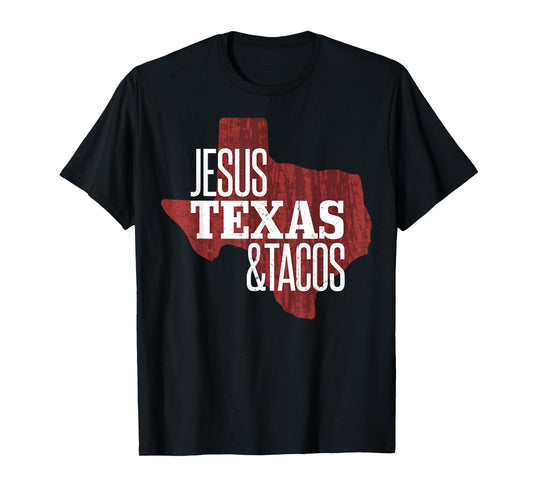 Jesus Texas Tacos Love Texas State 2025 Religious T-Shirt