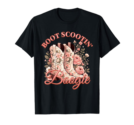 Boot Scootin’ Boogie Retro Vintage Western Cowboys Music T-Shirt