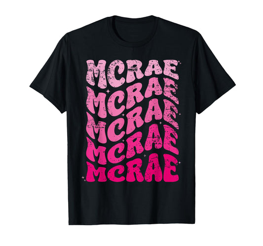MCRAE Personalized Name I love MCRAE 70's Vintage T-Shirt